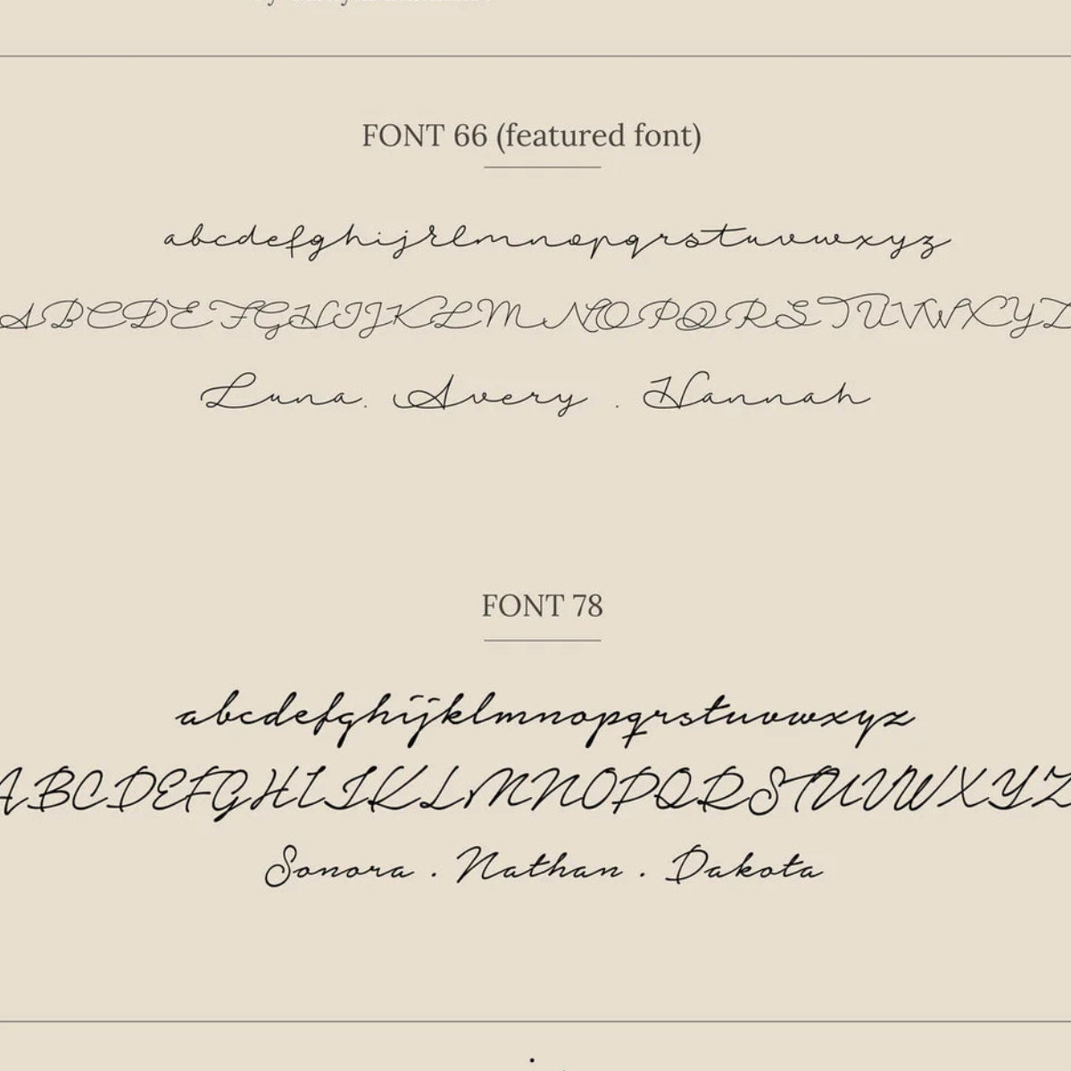 Minimal Script Name Necklace
