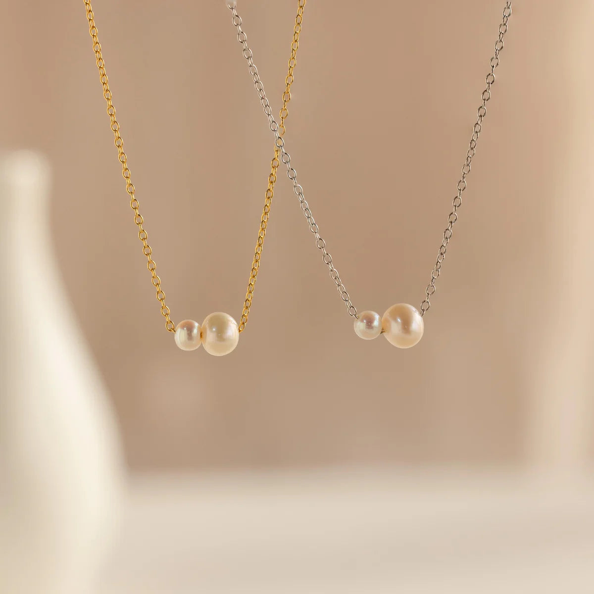 Duo Pearl Necklace