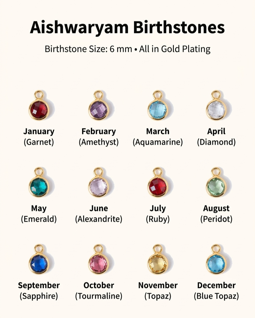 Initial Birthstone Pendant