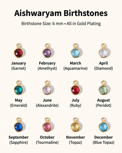 Initial Birthstone Pendant
