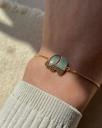 Lucky Elephant Charm Bracelet
