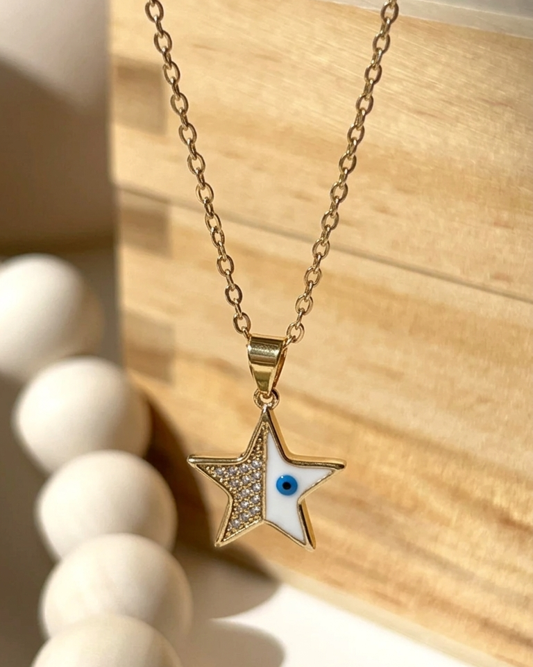 Evil Eye Star Charm