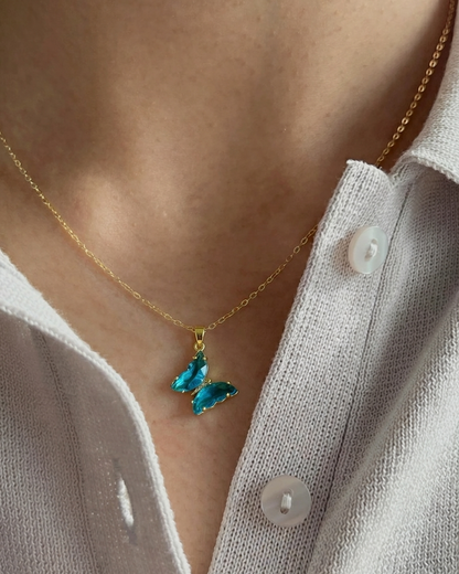 Crystal Butterfly Charm