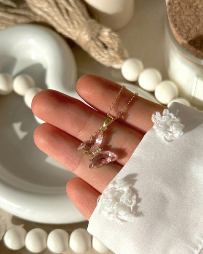 Crystal Butterfly Charm