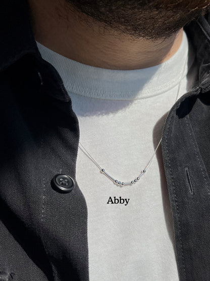 Unisex Morse Code Necklace