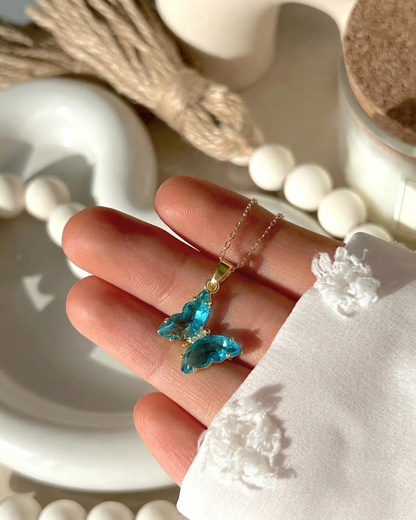 Crystal Butterfly Charm