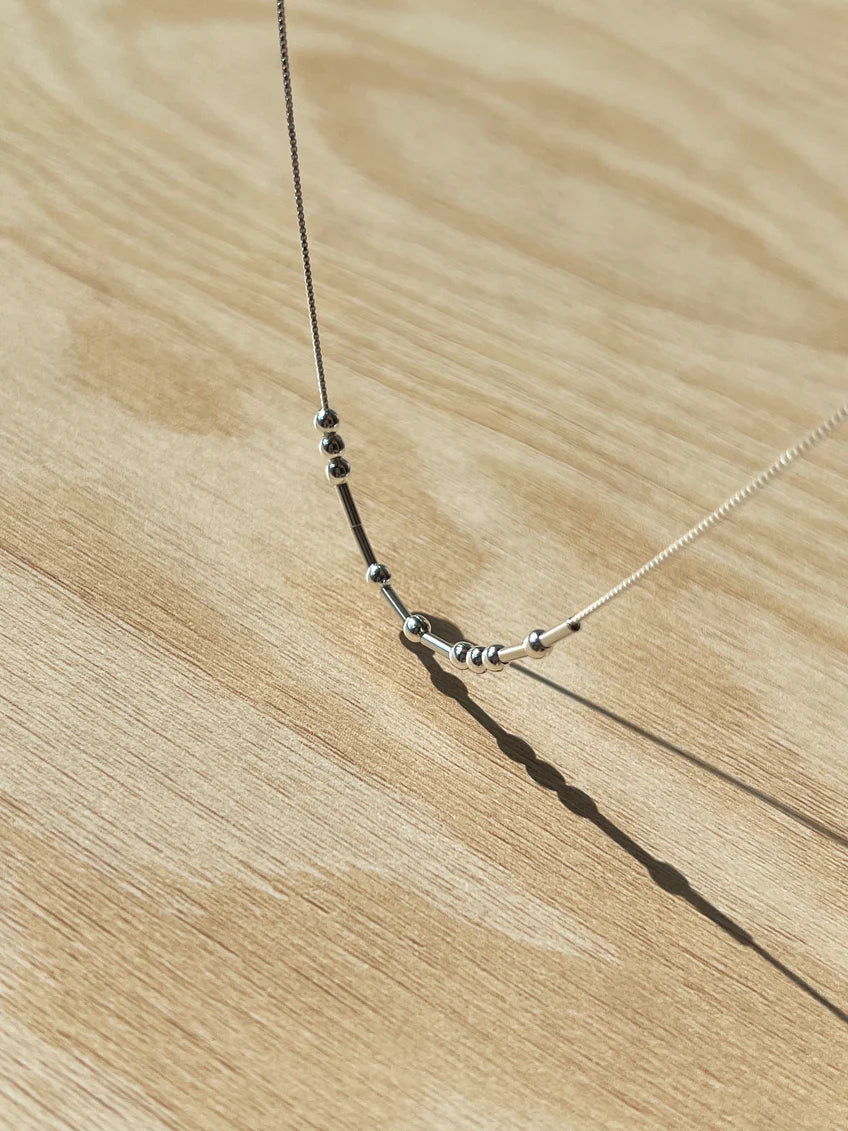Unisex Morse Code Necklace