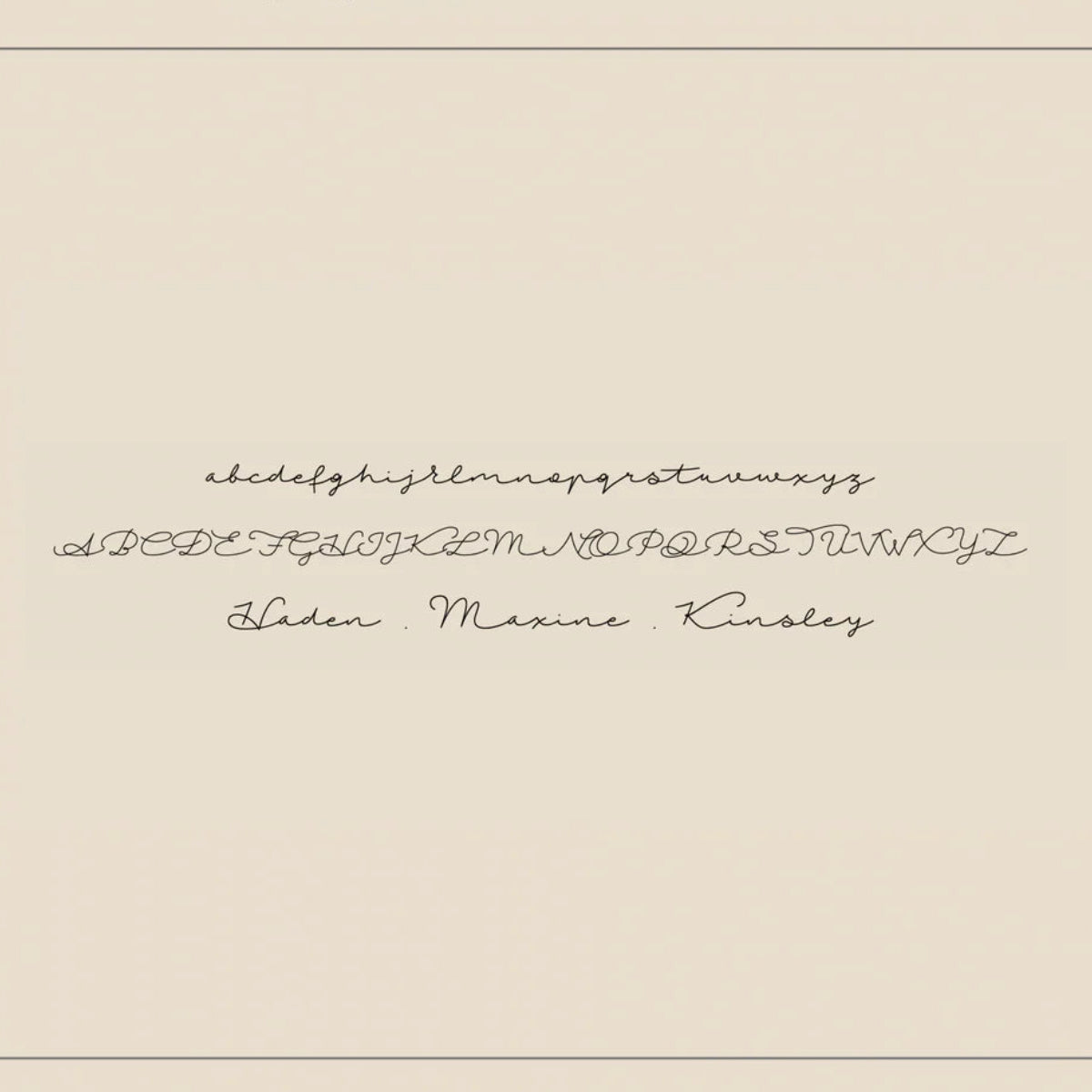 Minimal Name Necklace