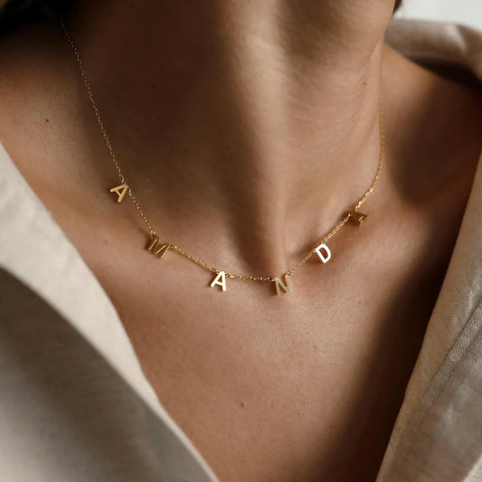 Letter Name Necklace