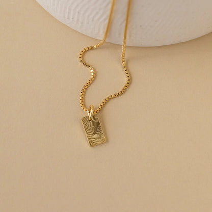 Fingerprint Tag Pendant