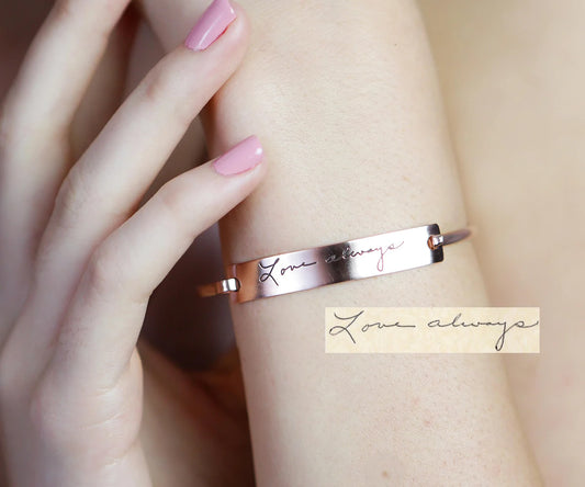 Handwritten Cuff Bracelet