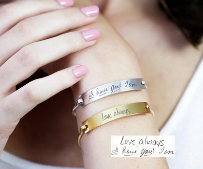 Handwritten Cuff Bracelet