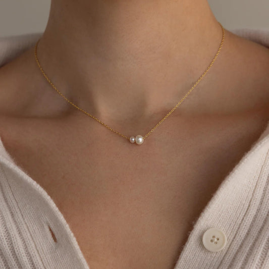 Duo Pearl Necklace