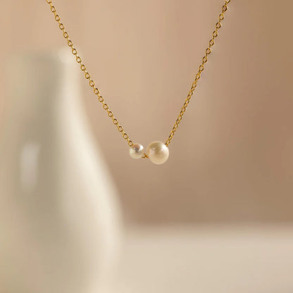 Duo Pearl Necklace